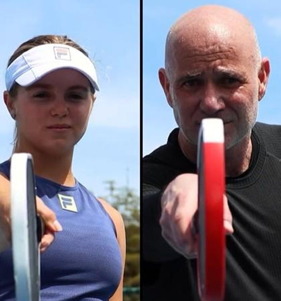 Andre Agassi Teaming With Anna Leigh Waters at U.S. Pickleball Championships