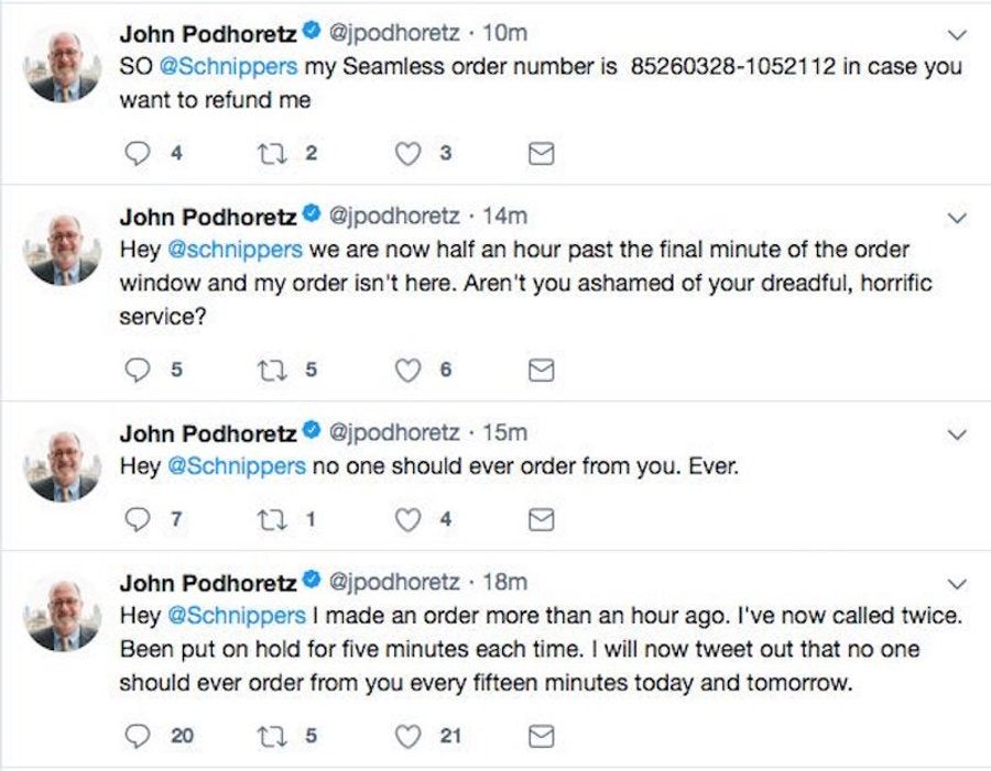 Burger Boy John Podhoretz Needs His Burger!