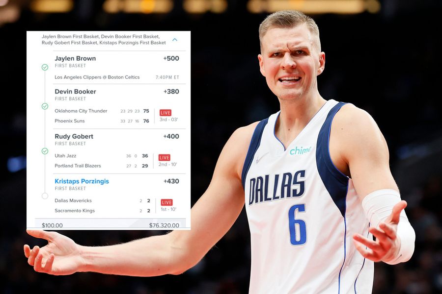 Porzingis to the basket and the cash... D'OH!