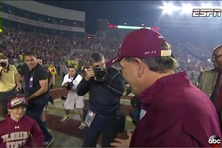 Nike To Jimbo Fisher: Get Rid Of Your 9-Year-Old's Under Armour Sweater