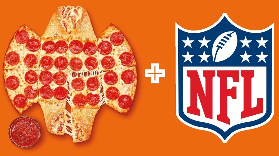 Little Caesars and the NFL together, as they know what their customers want