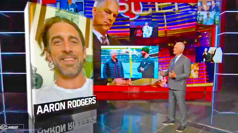 Let’s try to translate from whatever language Aaron Rodgers is speaking to Kenny Mayne
