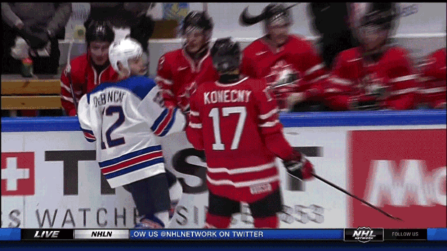 Alex DeBrincat Earns Game Misconduct For Spearing