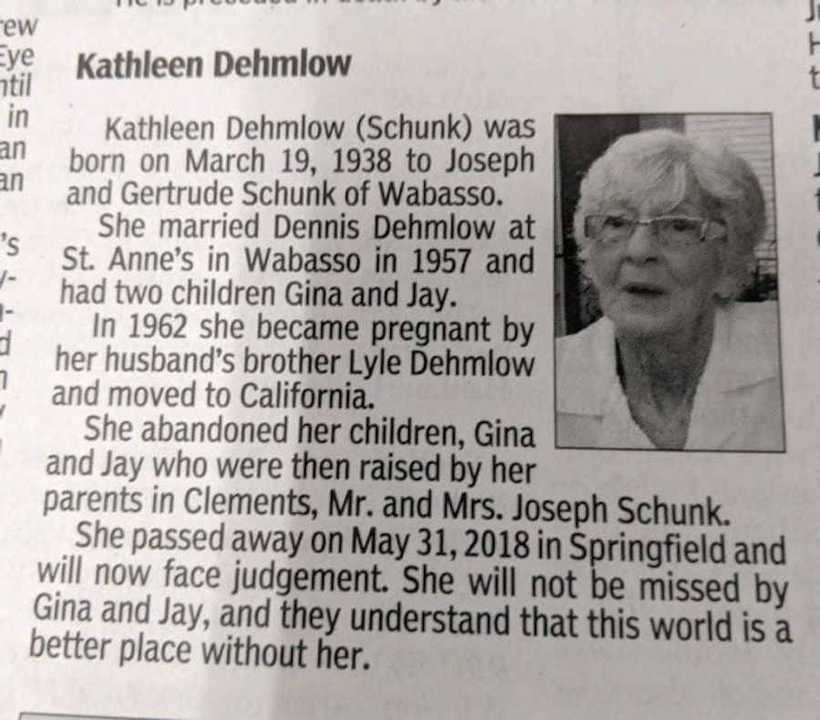 This Obituary Is Ruthless