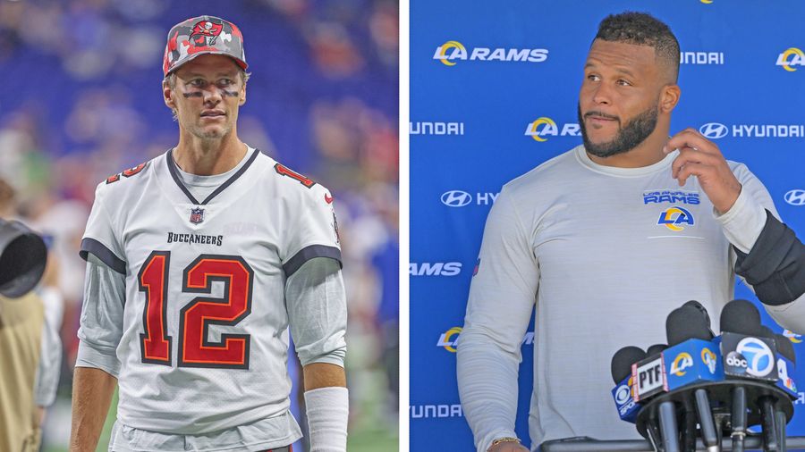 Rams Twitter wilds out over Tom Brady ranking No. 1 in NFL’s Top 100 over Aaron Donald