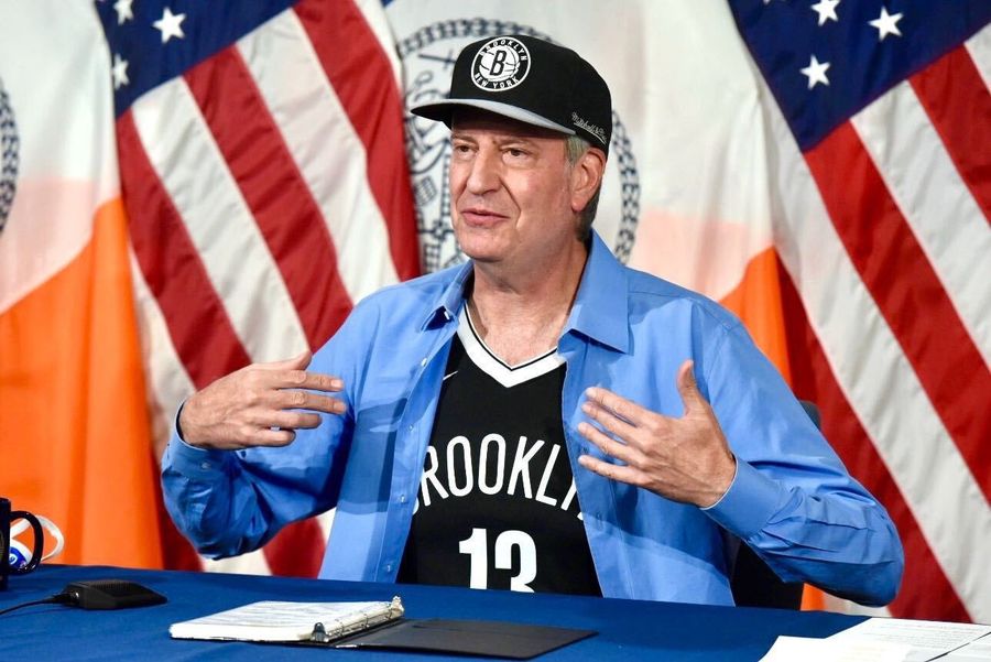 Get vaccinated and maybe this dingus will stop trying to look cool in a Nets jersey