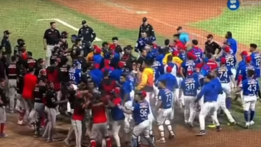 Exiled-MLBer Yasiel Puig in Venezuelan Baseball League brawl