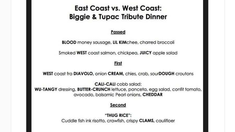 Dumb-As-Hell Hip-Hop-Themed Restaurant Menu Wasn't The Hottest Idea