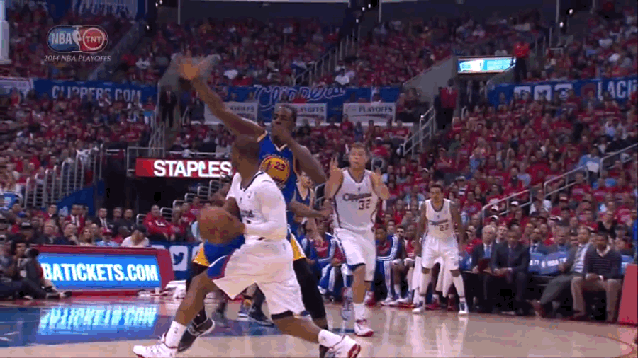 Steph Curry Never Had A Chance On This Paul-To-Jordan Alley-Oop