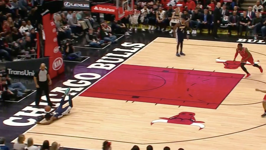 The Nuggets Almost Inbounded This Ball