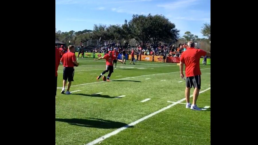 Justin Tucker Nailed A 75-Yard Field Goal
