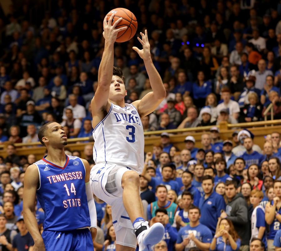 Duke&#39;s Grayson Allen Draws Foul Without Being Touched