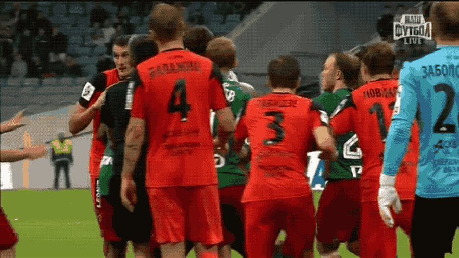 Russian Cup Final Features More Punches And Red Cards Than Goals