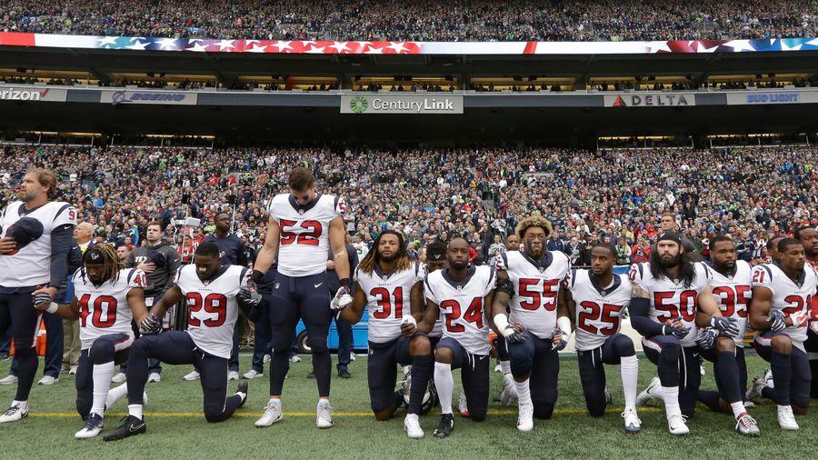 Almost Every Houston Texan Takes A Knee During Anthem Following Owner's "Inmates" Remark