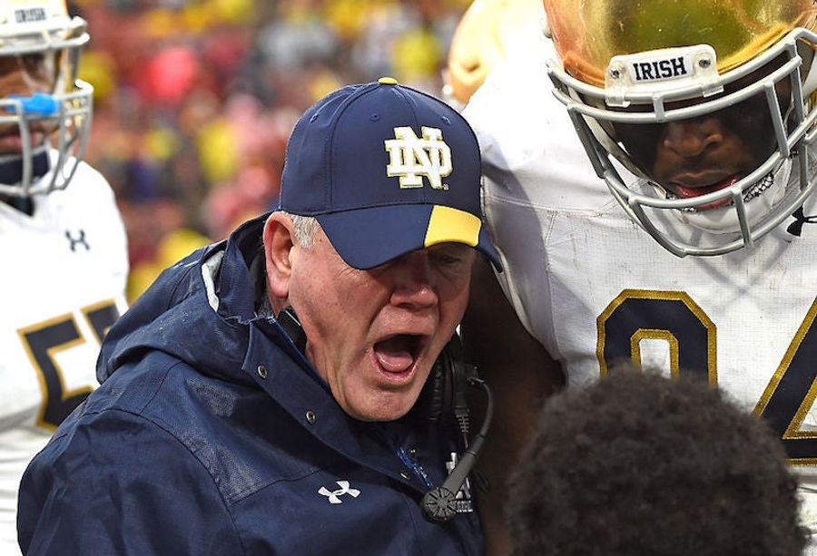 Brian Kelly Closes Out Notre Dame&#39;s Dogshit Season By Losing, Yelling, And Talking About Accountability