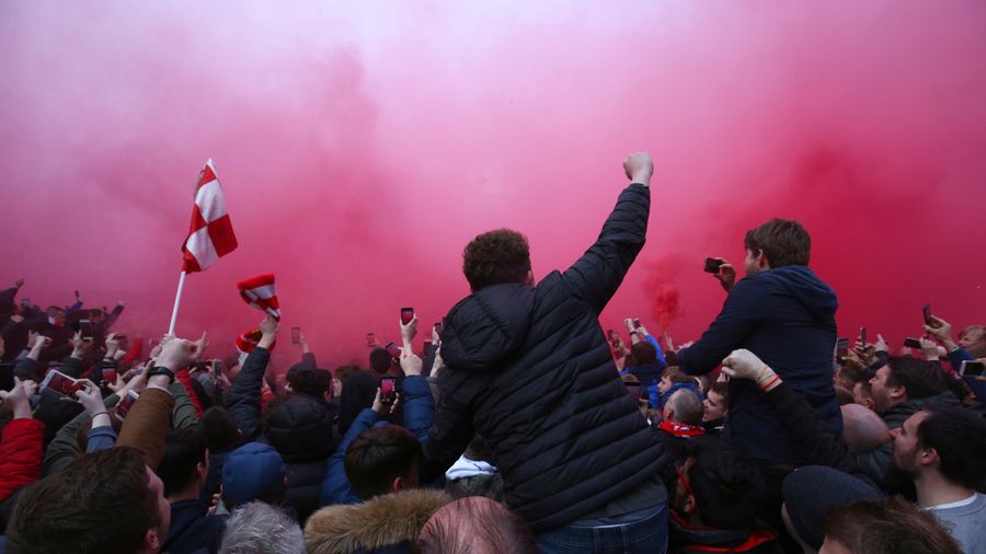Manchester City Arrives For Champions League Match In Post-Apocalyptic Liverpool