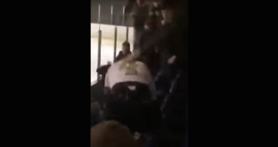 Junior Hockey Player Climbs Over Glass To Brawl With Fans During Game, Loses Shirt