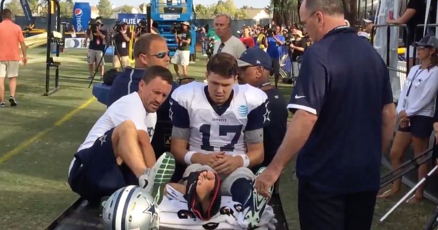 Cowboys QB Kellen Moore Broke His Ankle At Training Camp