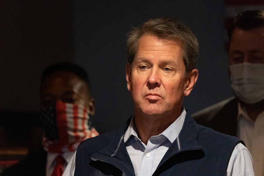 Georgia Governor Brian Kemp lives with his head in his ass