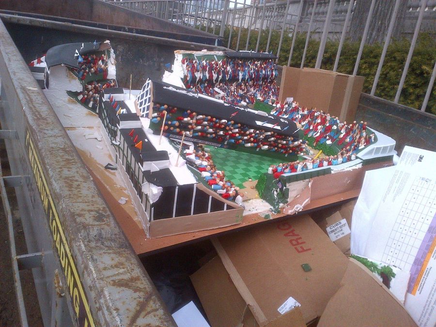 The Cubs' 400-Pound Wrigley Cake Is Sitting In A Dumpster Right Now