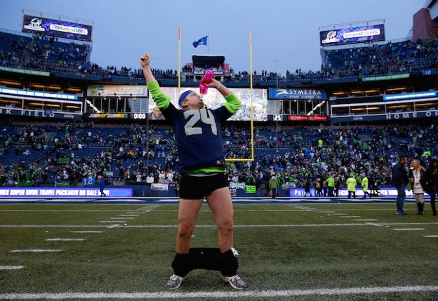 Pantsless Seahawks Fan!