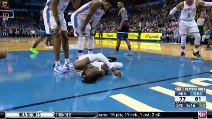Nerlens Noel Got Knocked Out Cold On The Court