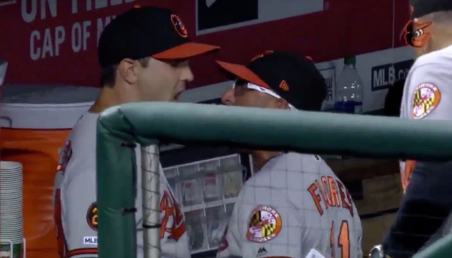 Another Pissed Orioles Player Had To Be Separated From Another Pissed Orioles Coach