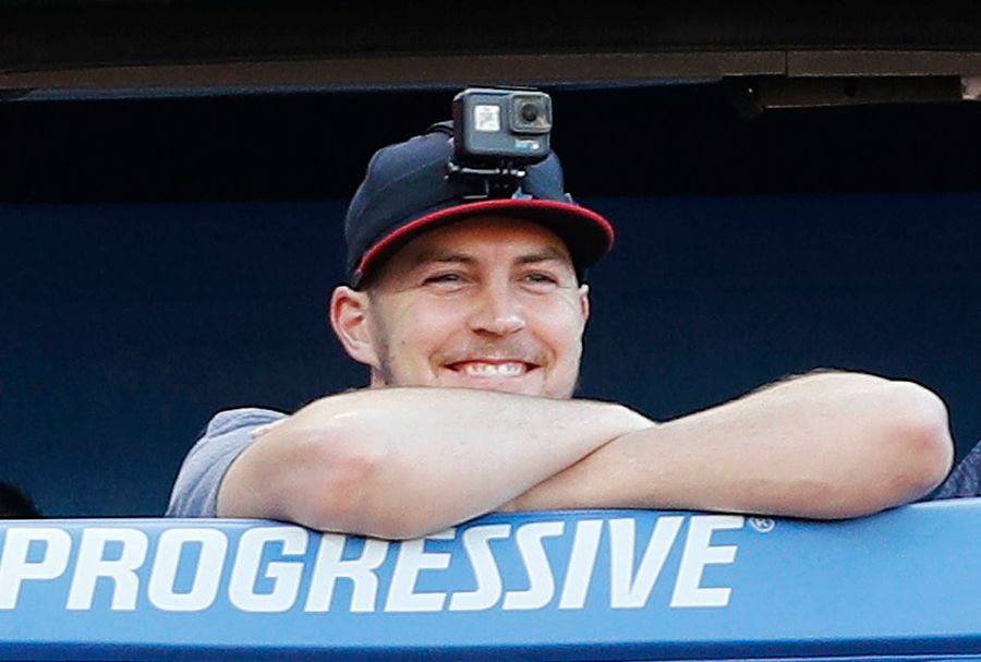 Frustrated Trevor Bauer Chucks The Ball All The Way Over The Fence Before Being Taken Out