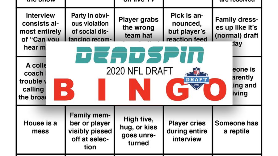 Grab Your Markers, It’s Time For NFL Draft Mishap Bingo