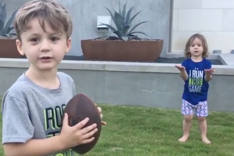 Tony Romo's Sports Babies Are Putting In Work