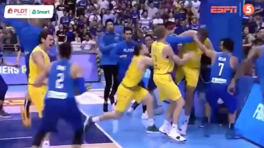 Huge Brawl Breaks Out During Australia-Philippines Basketball Game