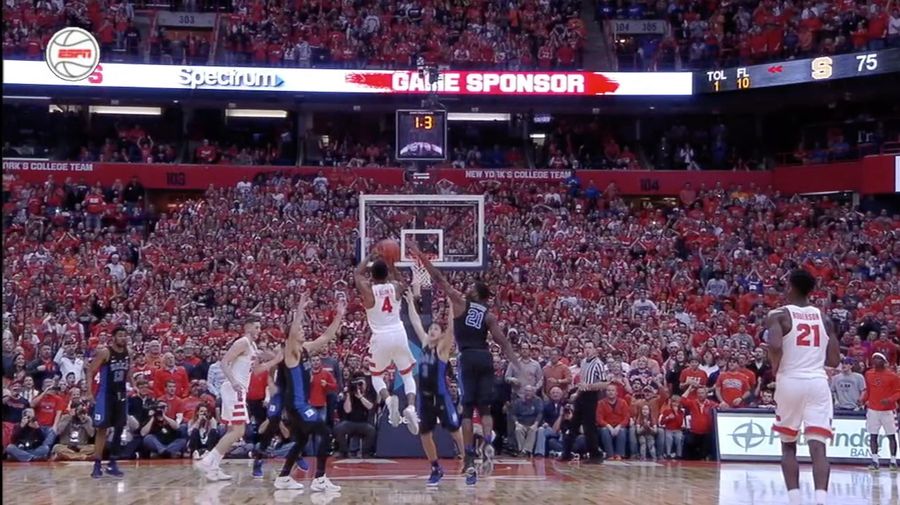 Incredible Syracuse Buzzer-Beater Puts Duke In The Toilet Where They Belong