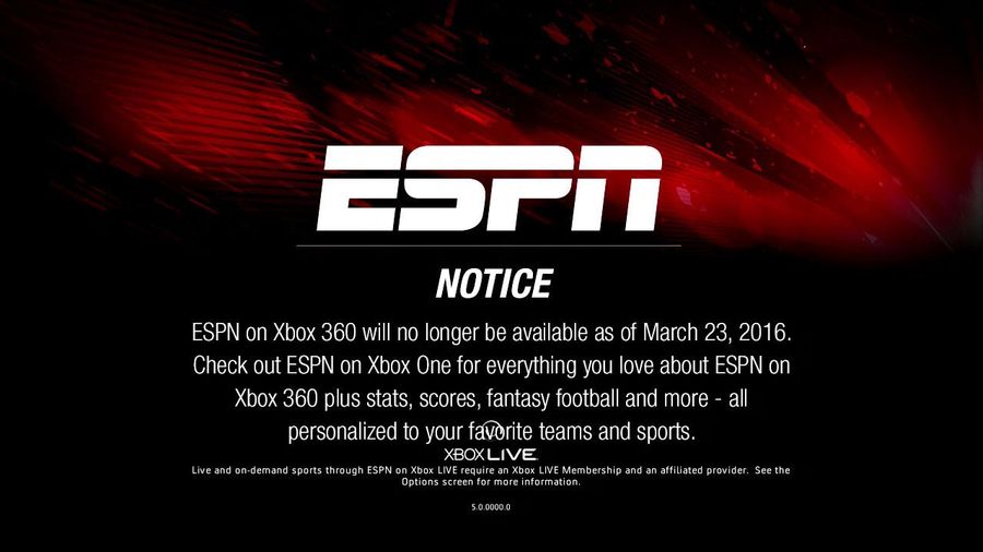 Millions Of Xbox 360s Soon To Flood Craigslist As ESPN Ends Support