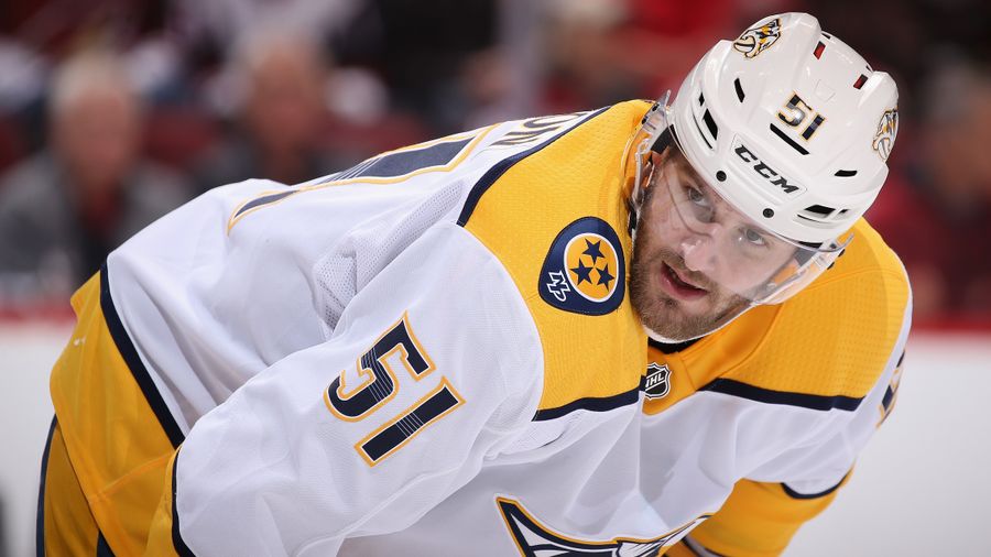 NHL Suspends Predators' Austin Watson For "Ongoing Issues With Alcohol Abuse"