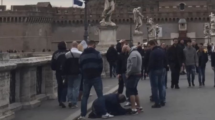 Roman Politicians Outraged Over Video Of Supposed Soccer Fan Peeing On Homeless Woman