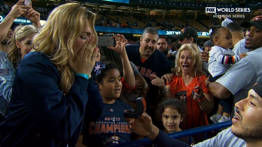 Carlos Correa Celebrates World Series Win By Proposing To Girlfriend Daniella Rodriguez