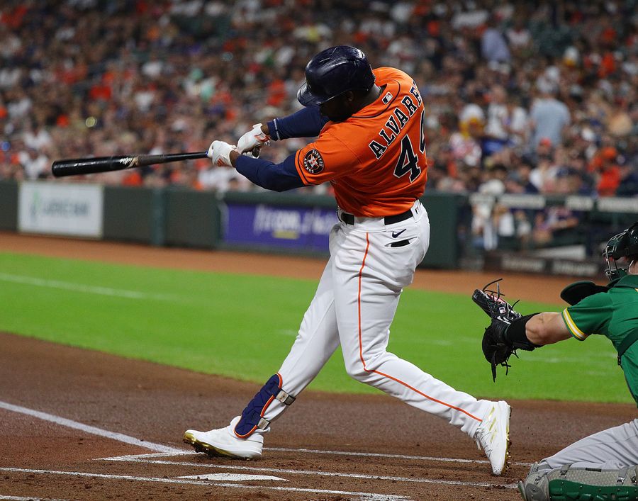 Yordan Alvarez would like you to know that play time is over
