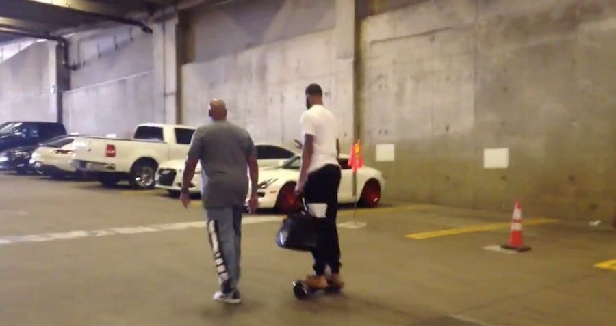 Markieff Morris Doesn't Look Back, Even After He Slips Off His Hoverboard