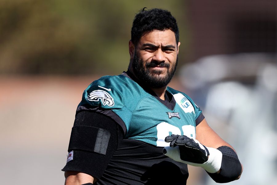 Jordan Mailata is the most interesting man at Super Bowl LVII