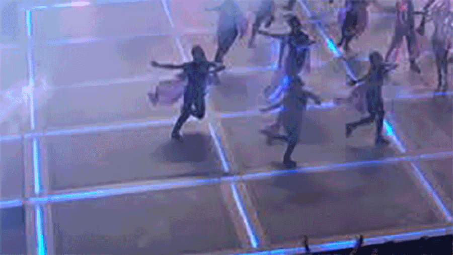 Halftime Show Dancer Pays Tribute To Patriots' Offense