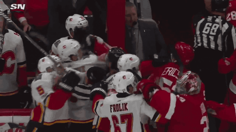 The Flames And Wings Had An Old-Fashioned Dust-Up