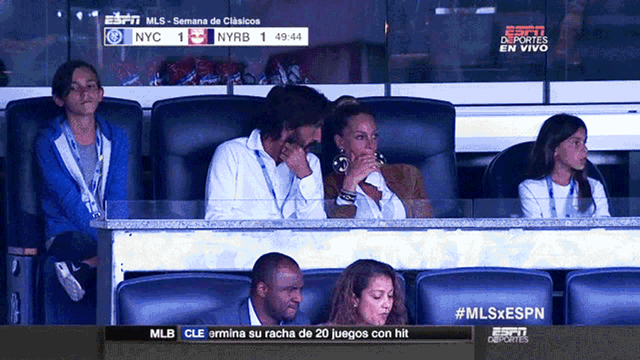 Andrea Pirlo Attends NYCFC-Red Bulls Match, Is Enjoying Himself