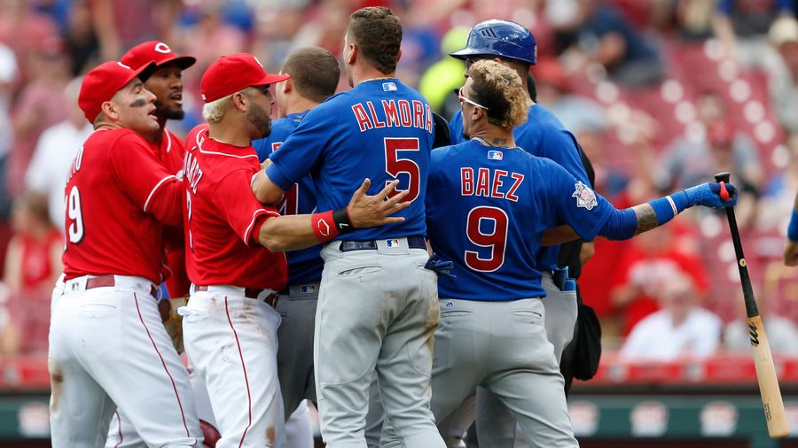 Benches Clear In Cubs-Reds After Bold Pitcher Stare-Down