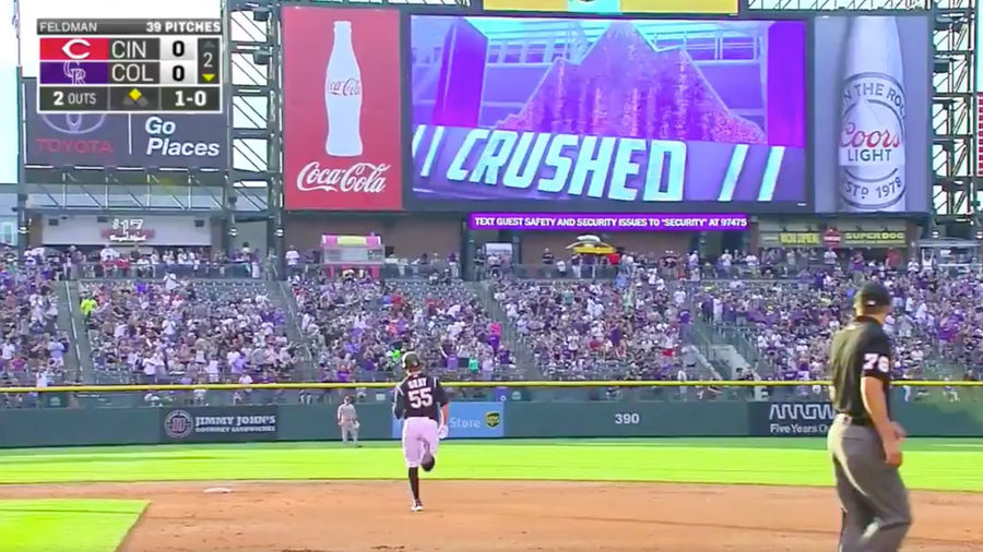 Rockies Pitcher Jon Gray Smashes 467-Foot Dinger