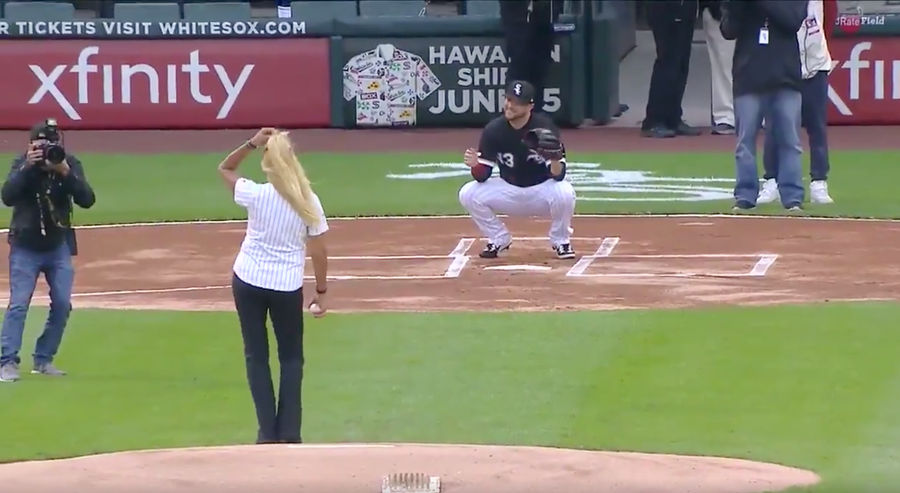 We've A New Contender For The Title Of Worst Ceremonial First Pitch Of All Time