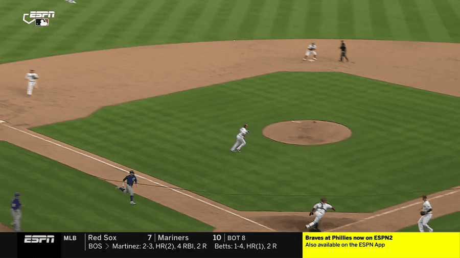 Joey Gallo Nearly Decapitates His Pitcher While Trying To Throw Out A Runner