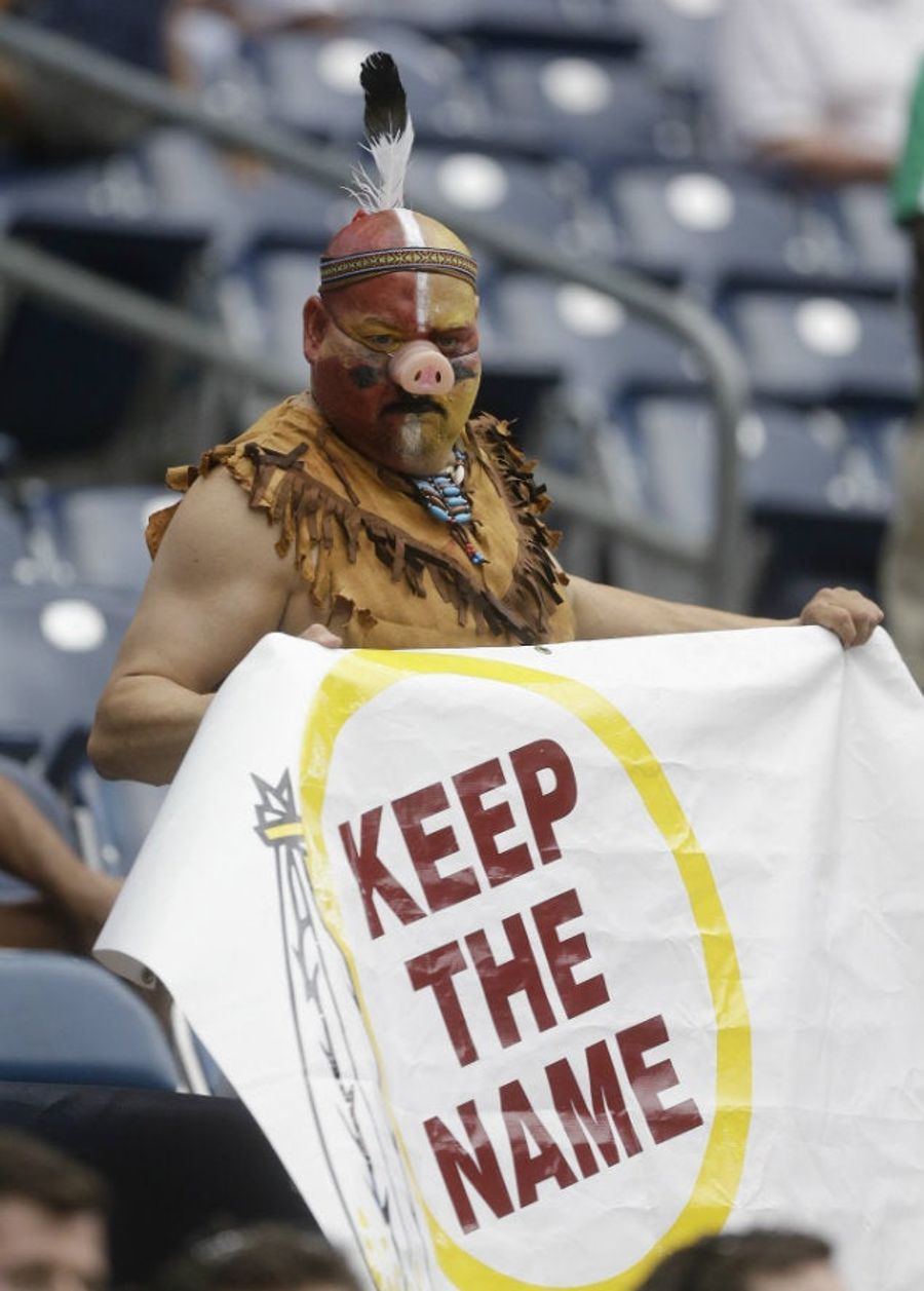 The Redskins Name Controversy In Gameday Signs And Costumes