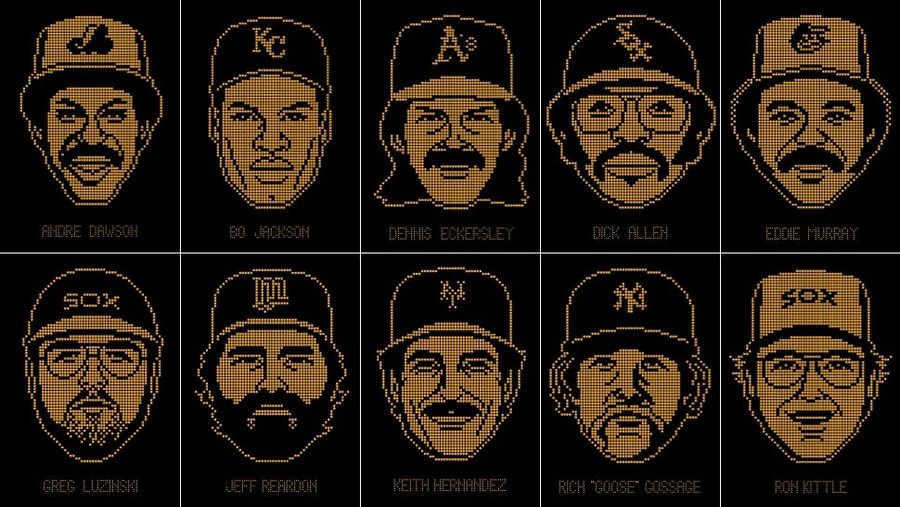 Some Cool Jumbotron-Style Portraits Of &#39;70s And &#39;80s Ballplayers