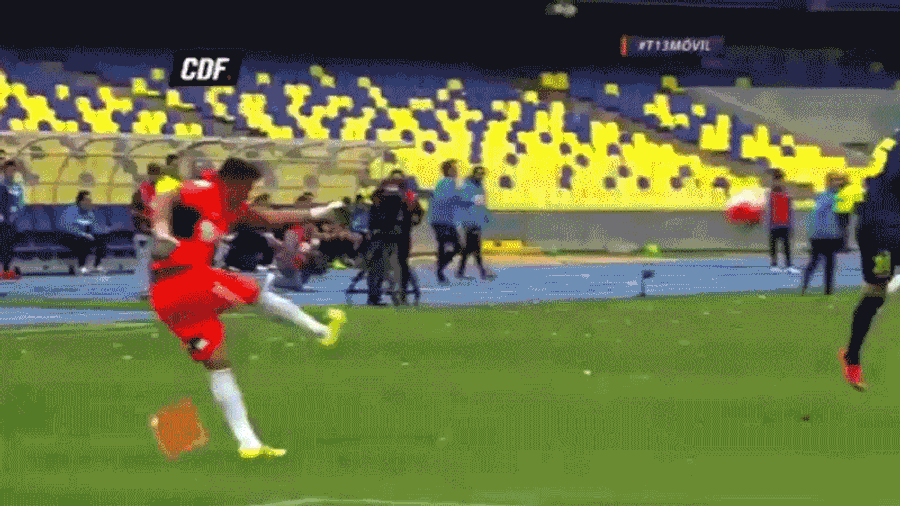 Here's A Guy Scoring On A 65-Yard Volley