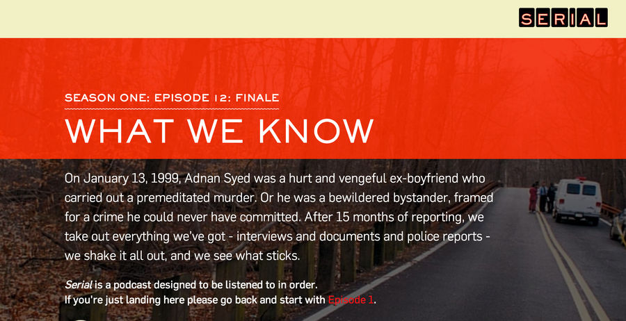 <i>Serial</i> Sucked And Wasted Everyone's Time